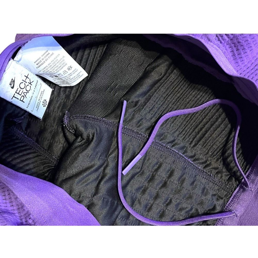 Nike Tech Pack Therma-FIT ADV Purple Grid Knit Joggers Men's Large streetwear - Picture 13 of 13